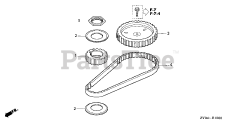 Honda BF15 D4 LGA (BALJ) - Honda Outboard Engine, Made in Japan (SN: BALJ-1100001 - BALJ-1199999) TIMING BELT
