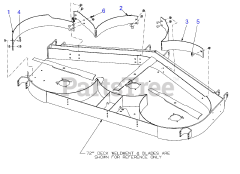 Cub Cadet 59A30053 (59A30053150) - Cub Cadet 72" Mulch Kit (2016) Replacement Parts