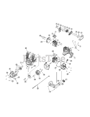 MTD MP 475 (41CD475C995) - MTD Pro String Trimmer Engine Assembly