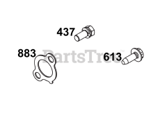 Briggs & Stratton 356777-0048-B5 - Briggs & Stratton Vertical Engine Exhaust Group