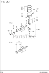 Subaru Robin EY280BS7270 (EY28) - Subaru Robin Engine 202 Crankshaft
