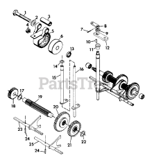 Gravely 987045 - Gravely Lawn Tractor, 18hp, With Hydraulic Lift (SN: 000101 & Above) NUMBER SIX SHAFT - BRAKE/SLIDING GEAR