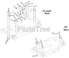 Gravely 992106 (PM 260Z) - Gravely Pro-Master 60" Zero-Turn Mower, 26hp Kawasaki (SN: 000501 & Above) Mounting Brackets