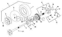 Gravely 924515 - Gravely 36" Power Brush, Tecumseh (SN: 000101 & Above)