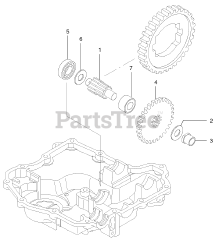 Toro 105-1383 - Toro Hydrostatic Transaxle Replacement Kit Gear And Pinion Shaft Assembly
