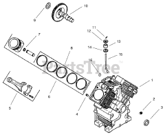 Toro 73471 (518 xi) - Toro Garden Tractor (SN: 000000001 - 000999999) (2000) Group 2-Crankcase (model 73542 73570)
