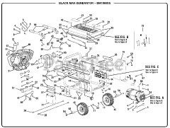 Black Max BM 10680 S - Black Max 6800 Watt Generator Parts Lookup with