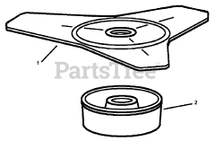 Echo 99944200045 - Echo Tri-Cut Blade with Glide Cup - 25mm Arbor