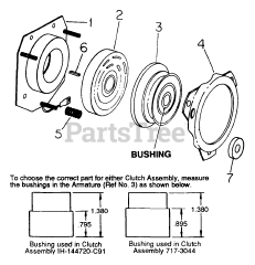Cub Cadet 1712 (145-782-100) - Cub Cadet Garden Tractor PTO Clutch