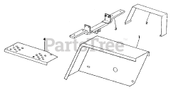 Cub Cadet 81 (0350003U) - Cub Cadet Lawn Tractor Fenders &amp; Foot Rests
