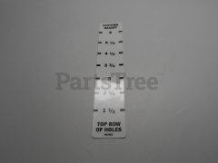 Scag 482493 Cutting Height Decal - image 1