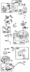 Cub Cadet 148 N (125-148N100) - Cub Cadet Walk-Behind Mower Engine (1995) Engine Internal And Flywheel Assembly