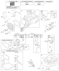 Briggs & Stratton 12L902-0663-E1 - Briggs & Stratton Vertical Engine Camshaft, Crankshaft, Cylinder, Engine Sump, Lubrication, Piston Group, Valves