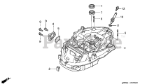 Honda BF130 A2 XA (BZBE) - Honda Marine Engine, Made in Japan (SN: BZBE-1300001 - BZBE-1400000) MOUNT CASE