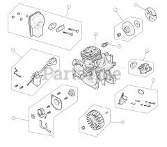 Troy-Bilt TB 4218 C XP (41AY428X766) - Troy-Bilt Chainsaw Engine Assembly