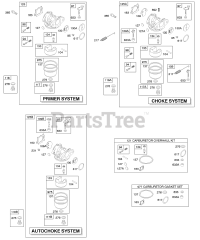 Briggs & Stratton 128802-1978-E1 - Briggs & Stratton Vertical Engine Carburator