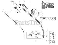 Weed Eater FL - Weed Eater Featherlite String Trimmer, Type 3 Handle &amp; Shaft Assembly