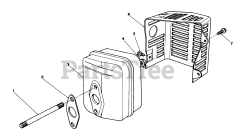 Toro 26620 C - Toro Walk-Behind Mower (SN: 009000001 - 009999999) (1989) Muffler Assembly (engine No. Vmj8)