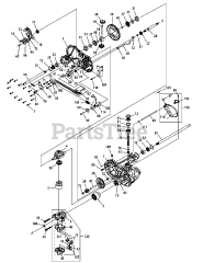 Cub Cadet LTX 1050 KW (13RF91AP056) - Cub Cadet 50" Lawn Tractor (2010 & Before) Transmission