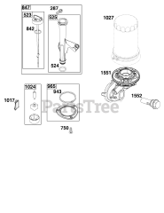 Briggs & Stratton 44N677-0061-G1 - Briggs & Stratton Vertical Engine Lubrication Group
