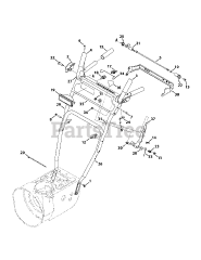 Yard Machines 31AM63FF752 - Yard Machines Snow Thrower (2014) Handle Panel