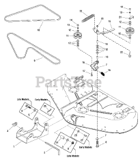 Simplicity 1695395 - Simplicity 50" Mower Deck 44" &amp; 50" Mower Deck - Clutch &amp; Support Group