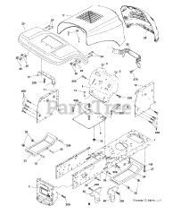 Lazer LZ 11597 (960110259-04) - Lazer Lawn Tractor (2010-09)