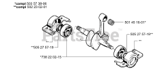 Husqvarna 245 - Husqvarna String Trimmer (2001-01) Crankshaft