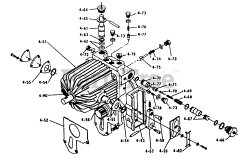 Toro 1-0465 - Toro Lawn Tractor, 12hp (1973) Parts List For 4.050 Hydrogear (plate 4.4)