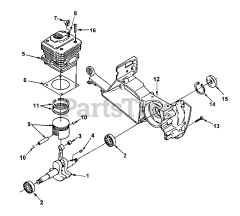 Homelite MP 38 (UT-05079) - Homelite 14" Multi Purpose Saw Engine Internal