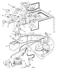 Scag STHM-22CH - Scag Three-Wheel Riding Mower, 22hp Kohler (SN: 3380001 - 3389999) Instrument Panel And Electrical Components