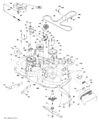 Jonsered LT 2217 A (960410113-05) - Jonsered Lawn Tractor (2012-08) MOWER DECK / CUTTING DECK