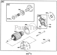 Briggs & Stratton 290447-0375-01 - Briggs & Stratton Horizontal Engine Electric Starter