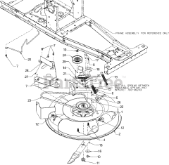 Murray 13B326JC758 - Murray Lawn Tractor (2016) Deck