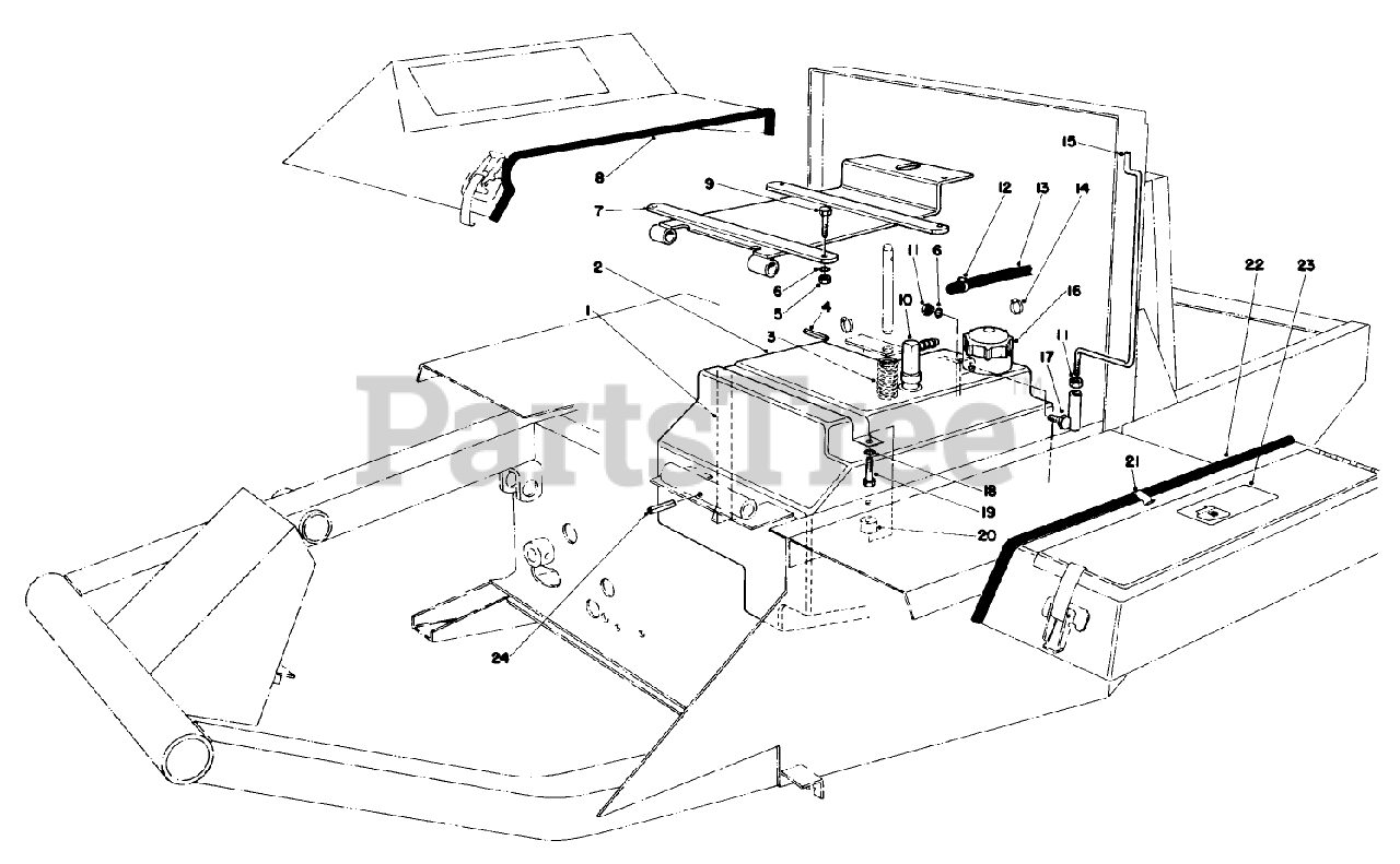 Toro 30740 Toro Suspension Seat, Groundsmaster 72 (SN 000090001