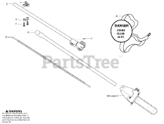Poulan Pro PP 5500 P - Poulan Pro Pole Pruner Attachment