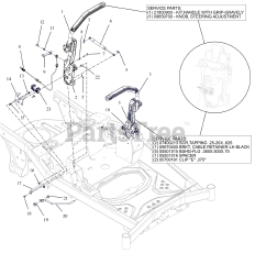 Gravely 918011 (ZTX 52) - Gravely 52" Zero-Turn Mower, 23hp Kawasaki FR (SN: 030000 - 039999)