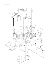 Husqvarna R 216 (967150601) - Husqvarna Swedish Riding Mower (2013) MOWER LIFT / DECK LIFT