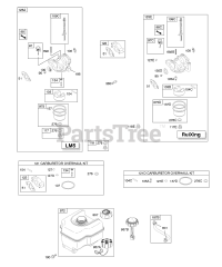 Briggs & Stratton 15R114-1204-E1 - Briggs & Stratton Horizontal Engine Carburetor, Fuel Supply