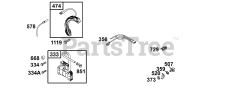 Briggs & Stratton 136217-1018-E1 - Briggs & Stratton Horizontal Engine Electrical