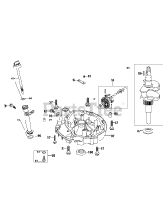 MTD 11A-B2J1704 - MTD Gold Walk-Behind Mower (2012) 5P70MU Crankshaft &amp; Crankcase Cover