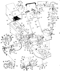 MTD 129-476B050 - MTD Walk-Behind Mower (1989) (AAFES) Parts