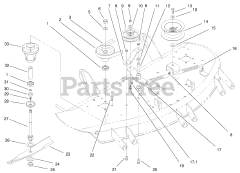 Toro 78232 - Toro 42" Side-Discharge Mower Deck for 260 Series Tractors (SN: 200000001 - 200999999) (2000)
