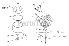 Echo M14V B2Z0 - Echo Lawn Mower Engine Carburetor