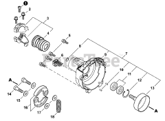 Echo SHC-266 - Echo Shaft Hedge Trimmer (SN: T44113001001 - T44113999999) Fan Case S/N T44113001001 - T44113001141