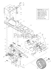 MTD 13AQ609G033 - MTD Lawn Tractor (2003) (Ace Hardware)