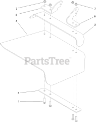Toro 78928 (6000) - Toro 72" Z Master Zero-Turn Mower, Side-Discharge Deck (SN: 312000001 - 312999999) (2012) RUBBER DEFLECTOR ASSEMBLY NO. 108-2792