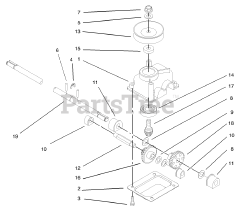 Toro 20817 - Toro 48cm Recycler Walk-Behind Mower (SN: 240000001 - 240999999) (2004) Gear Case Assembly No. 104-7593