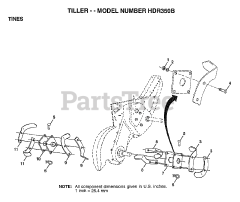 Electrolux/AYP HD R350 B - Electrolux/AYP Rear-Tine Tiller (1995)