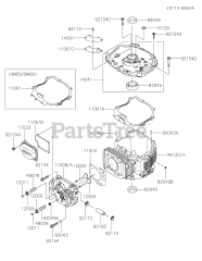 Kawasaki FJ180V-DM09 - Kawasaki Engine CYLINDER/CRANKCASE